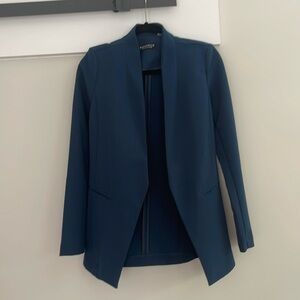 Bagatelle Open Front Blazer in Teal